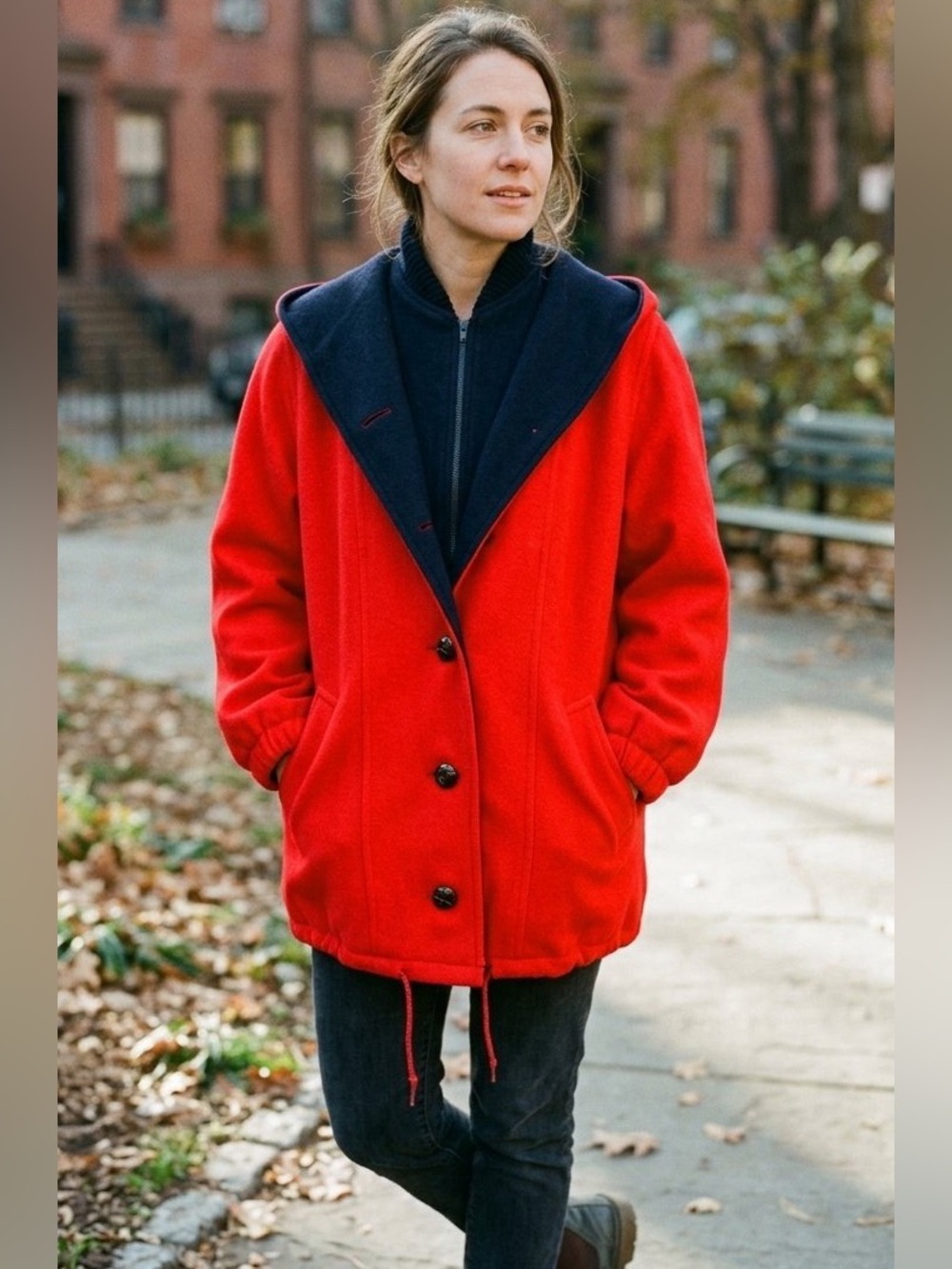 Women’s Vintage M. Liman Wool Oversized Coat Casual Size 4 Holiday Christmas